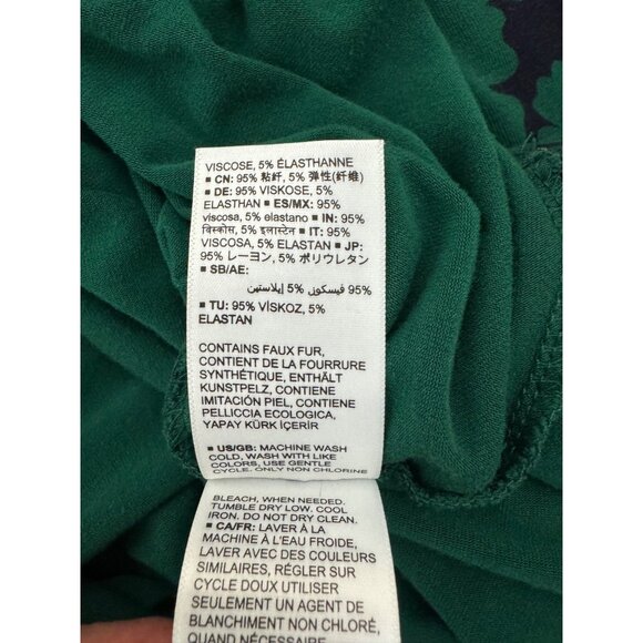 Essentials Green Navy Blue Soft Knit Maxi Dress Size 2X 18 20 Plus Size Summer - Picture 8 of 8